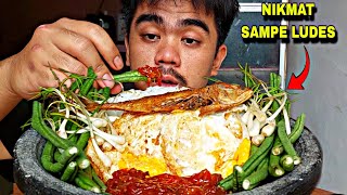 NIKMAT NYA‼️ MAKAN KACANG PANJANG  TELOR CEPLOK  KUCAI  ASIN PEDA DAN SAMBEL TERASI [upl. by Nosirrag]