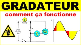 Gradateur variateur à triac diac électronique moteur lampe  electronic triac dimmer [upl. by Albemarle]