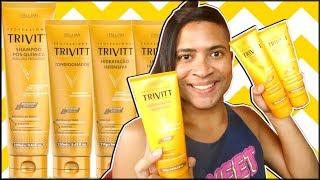 RESENHA  HIDRATAÇÃO INTENSIVA TRIVITT  KIT MANUTENÇÃO ITALLIAN HAIRTECH [upl. by Etnuaed]