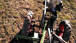 Planet Jr bp1 walk behind seeding onions 2 rows [upl. by Aicinad]