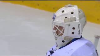 Ben Scrivens impressive glove save [upl. by Enowtna]