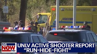 UNLV Shooting Active shooter suspect dead multiple injured police say  LiveNOW from FOX [upl. by Fennie]