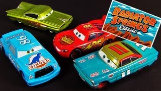 4 New ToysRUs Radiator Springs Classic 2013 Cars DieCast Releases from Mattel Disney Pixar [upl. by Ettenna]