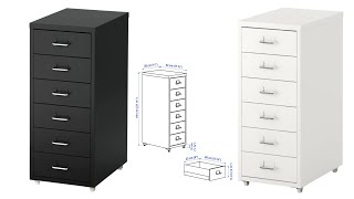 Ikea HELMER Drawer Office Unit Assembly [upl. by Pepe]