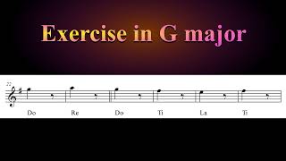 Sight Singing Level 1  Lesson 2 123 amp 321 sequence in G major [upl. by Alvan965]