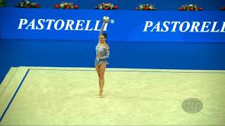 HALKINA Katsiaryna BLR  2017 Rhythmic World Pesaro ITA  Qualifications Ball [upl. by Gnilrad]