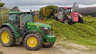 Barretts and Mcaleers pit madness first cut silage Omagh Co Tyrone [upl. by Terriss]