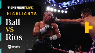 HOMECOMING COMPLETE 🏆  Nick Ball vs Ronny Rios  Fight Night Highlights BallRios [upl. by Mareah]