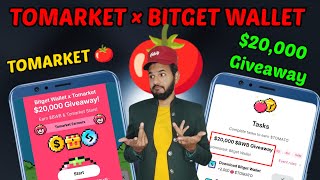 Tomarket × bitget wallet 20000 giveaway Tomarket 🍅 Airdrop snapshot giveaway BWB giveaway bitget [upl. by Lenoel]