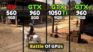 GTX 960 4GB vs GTX 1050 Ti vs GTX 960 2GB vs RX 560 4GB  Test In 9 Games at 1080p [upl. by Sinnaoi]