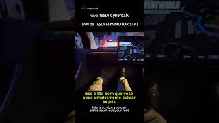 👀 tesla CYBERCAB sem volante sem pedais tesla cybercab robotaxi [upl. by Ardnic]