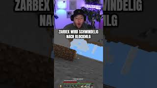 ZARBEX wird SCHWINDELIG nach BLOCKMLG 😂  shorts craftattack12 [upl. by Ahsiuq]