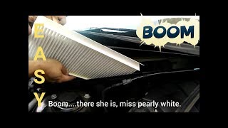 How to replace a Cabin Filter for a 2006 Saab 93 A fun stepbystep instruction [upl. by Haleigh]