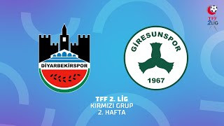 TFF 2 Lig Kırmızı Grup  Diyarbekir Spor  Giresunspor [upl. by Nosnah191]