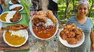 Cocinando En El Campo Guandules Con Coco  Comida Típica Dominicana [upl. by Guenevere]