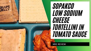 Sopakco Low Sodium Cheese Tortellini in Tomato Sauce MRE  Unboxing Cooking Taste Test amp Review [upl. by Atteram635]