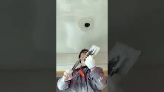 Floor drain pipe hole cement mortar sealing process [upl. by Hgielhsa]