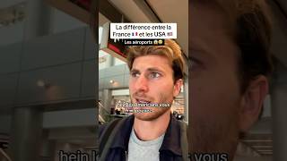 Les différences entre la France🇫🇷 et les USA🇺🇸😱😭 LES AÉROPORTS usa travel humour ytshorts [upl. by Hailed958]