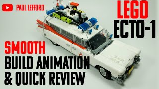 Lego Ecto1  10274  Quick Review amp Smooth Build Animation [upl. by Coveney]