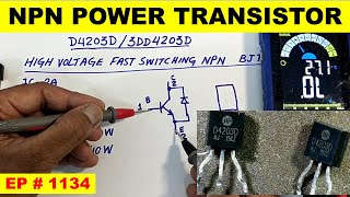 1134 Testing D4203 high voltage fastswitching NPN power transistor [upl. by Waligore]