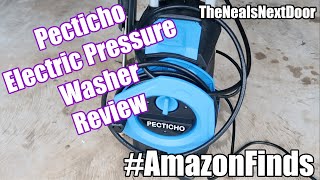 Pecticho Electric Pressure Washer Review  Vlogmas Day 11 [upl. by Bocoj]