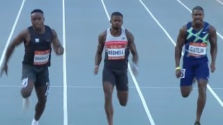 Trayvon Bromell 976 World Lead Ferdinand Omanyala African Record 977 [upl. by Hastie]