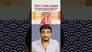 Test Your Lung Health in 30 Seconds 🚨 [upl. by Bugbee]