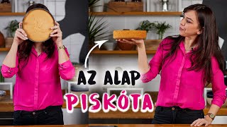 Így készítsetek alap PISKÓTÁT 🍰 [upl. by Ladnyk254]