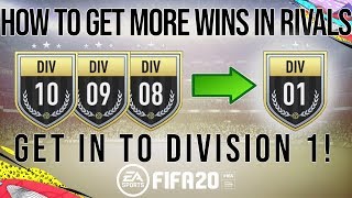 FIFA 20  How To Get More Wins In Rivals  How To Get Into Division 1 [upl. by Uhthna]