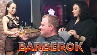 💈A Mysterious Barbershop with TWO Beautiful Lady Barbers❤️‍🔥 I Have Never Had Such An ASMR [upl. by Assek]