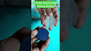 Trodat Printy 46031 round self inking Stamp making trodat youtubeshorts [upl. by Kasper]