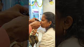 Nose piercing 🥰 muvattupuzha grand centre mall 🤩 [upl. by Wilek868]