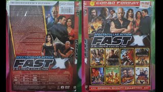 Spectacullar Action Fast X 8 In 1 Movie Collection Combo Format HD DVD DVD Menu 2023 [upl. by Haisi]