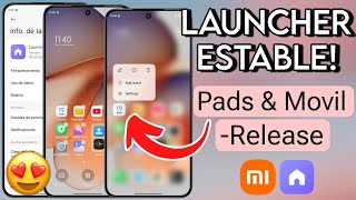 NUEVO SUPER LANZADOR DE SISTEMA ESTABLE DE HYPEROS 20  APK XIAOMI🔥 [upl. by Rolo]