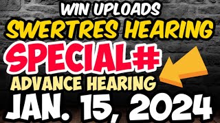 Swertres Hearing Today SPECIAL NUMBER January 15 2024 Advance Share  WIN UPLOADS [upl. by Semyaj]