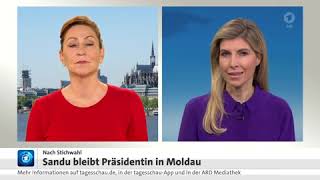 tagesschau am 04112024 über die Wahl in Moldau [upl. by Elak]