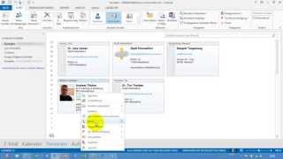 Outlook  Kontakte über Skype anrufen [upl. by Lanette]