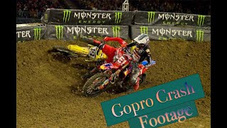 Barcia Vs Bogle GoPro Crash Footage [upl. by Goodwin]