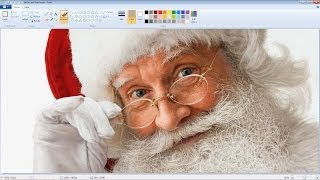 Unbelievably Realistic Microsoft Paint Art  Santa Claus Speed Painting Time Lapse [upl. by Kokaras]