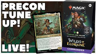 VIRTUE AND VALOR Commander Precon Deck Upgrade  Wilds of Eldraine mtg [upl. by Tnarg]