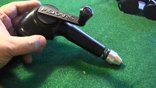 fiskars hand cranked drill [upl. by Malita]