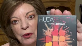 Huda Beauty Coral Obsessions Palette Try On and Review [upl. by Vivie255]