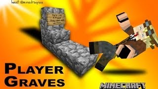 Player Gravestones and Graves in Minecraft 18 [upl. by Norel]