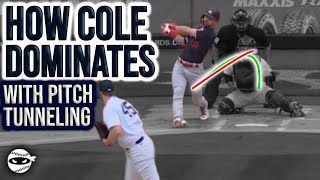 How Gerrit Cole DOMINATES with Pitch Tunneling [upl. by Rycca]