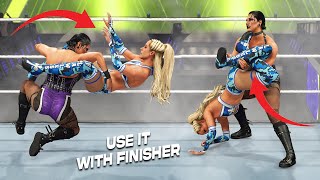 30 Moves You Can Combo With Finishers In WWE 2K24 [upl. by Ayouqat]