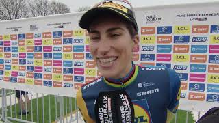 Elisa Balsamo  Interview at the finish  ParisRoubaix 2024 [upl. by Asenev]