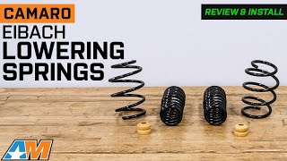 20162024 Camaro Eibach ProKit Performance Lowering Springs Review amp Install [upl. by Spratt]