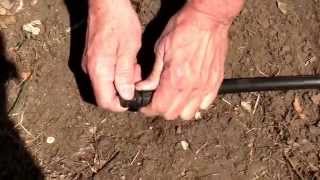 How to install a 90 degree elbow on a drip irrigation system [upl. by Bohi]