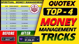 Unrevealed Money Management For Binary options  Quotex  Binary trading [upl. by Cleodal]