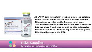 FillerSupplies  ACLASTA 5mg 100ml – 1 vial [upl. by Eelam]